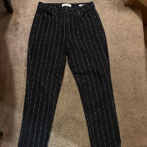 PacSun Black and White Striped Pants